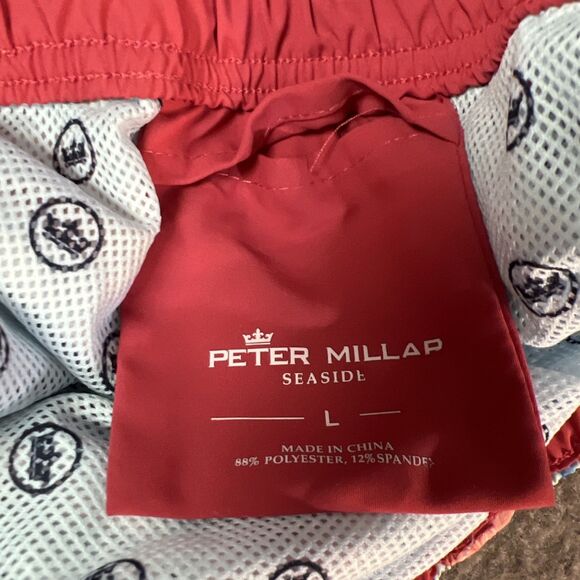 Peter Millar Trunks Mens L Seaside Collection Floral Mesh Lined Bright Colorful - Picture 3 of 8